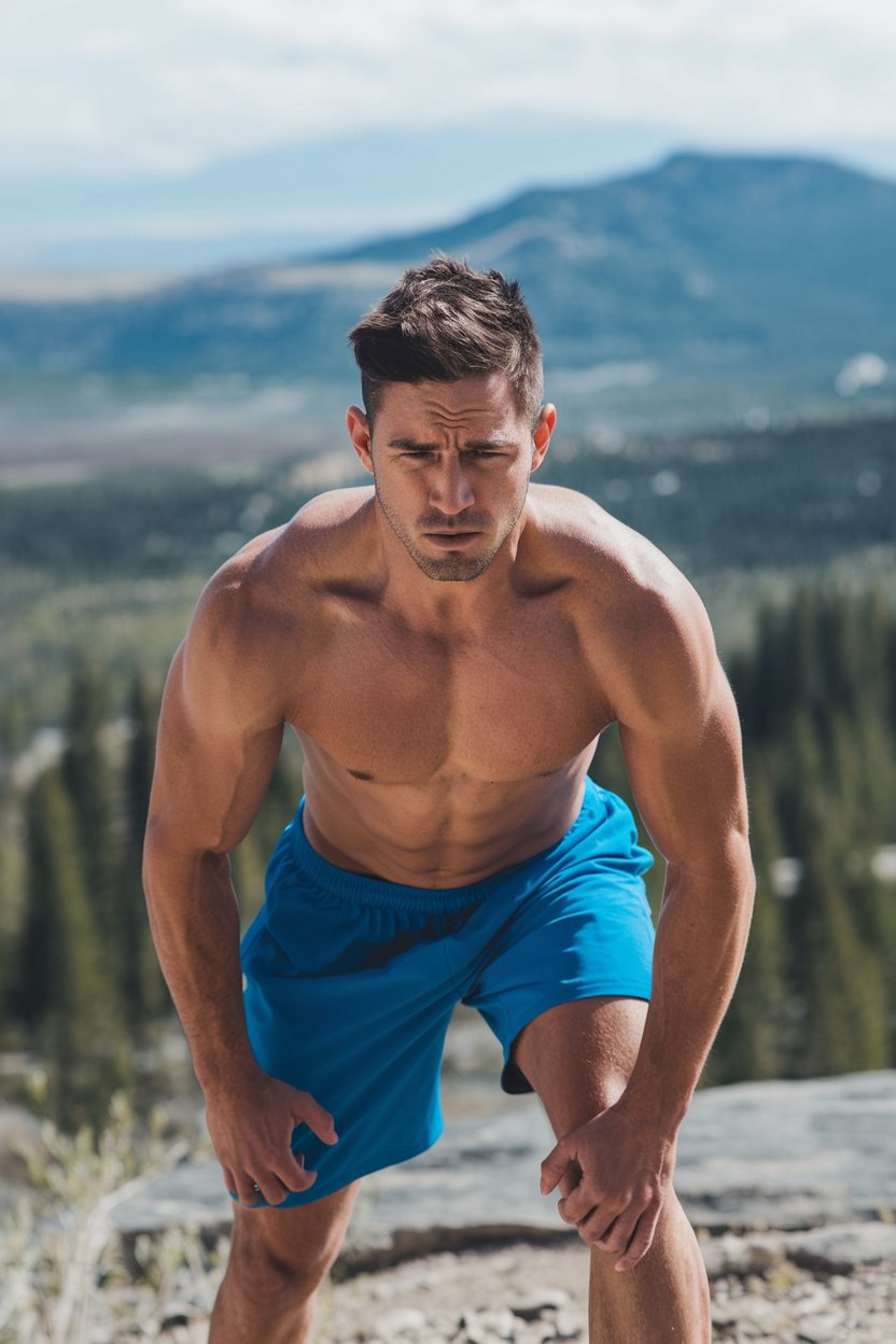 a guy doing mountain climbers for weight loss