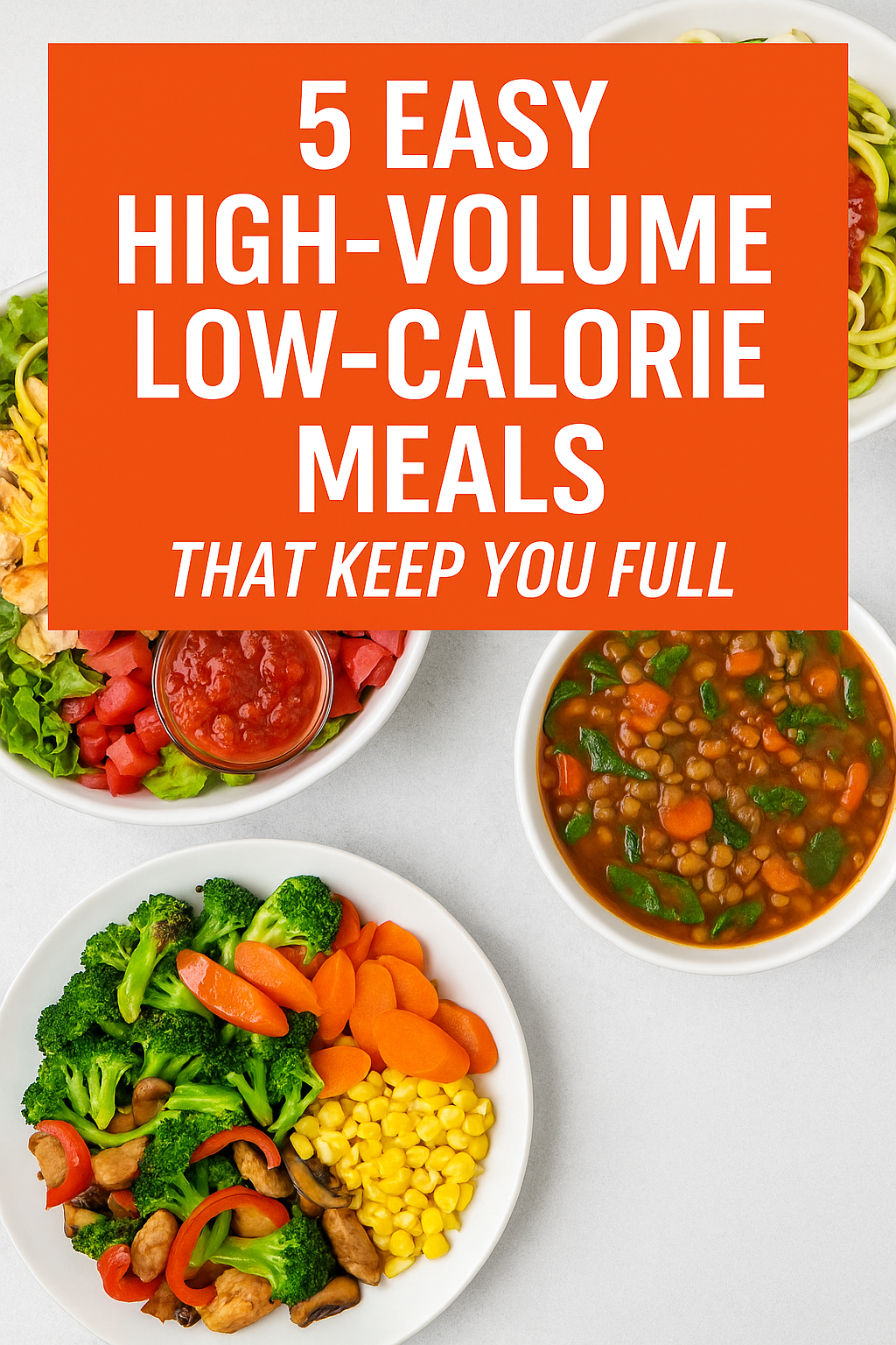 high volume low calorie foods