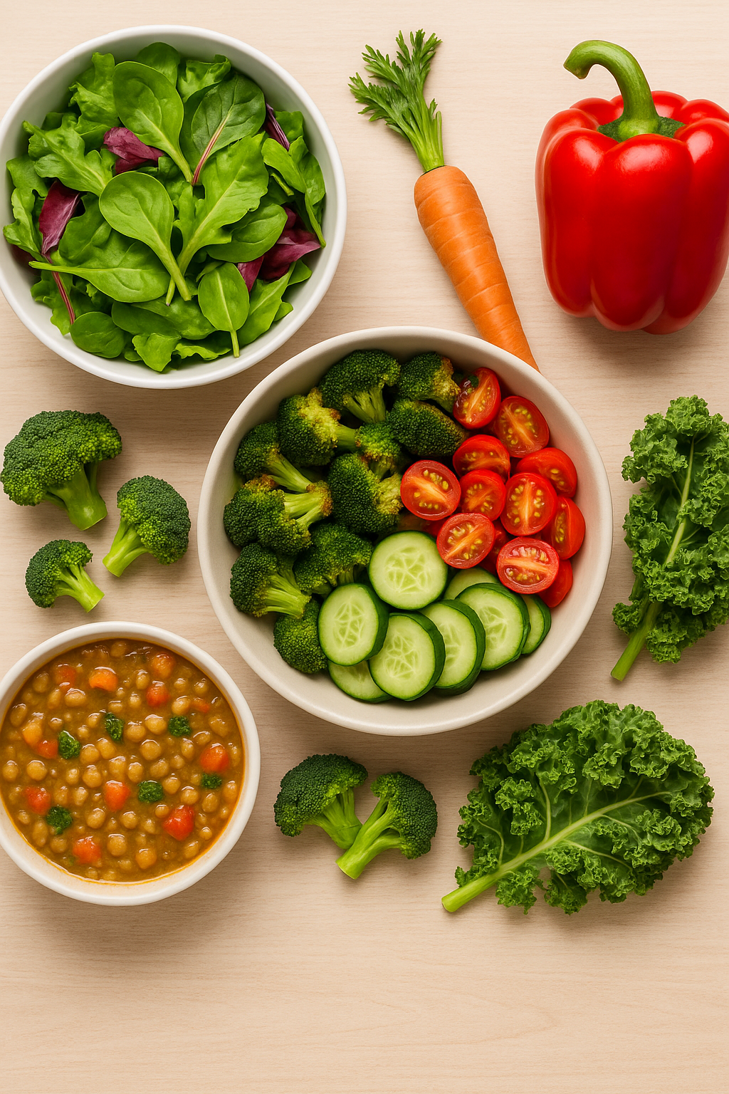 3 servings of vegetables a day